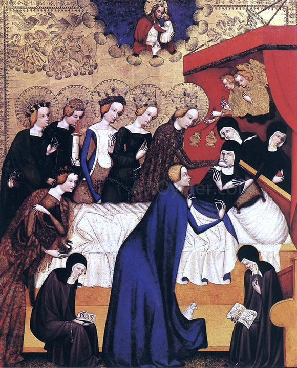 Master of Heiligenkreuz The Death of St. Clare - Art Print