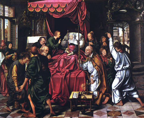  Joos Van Cleve The Death of the Virgin - Art Print