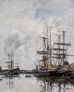  Eugene-Louis Boudin The Deauville Basin - Art Print