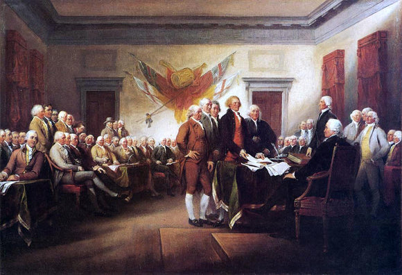  John Trumbull The Declaration of Independence, July 4, 1776 - Art Print