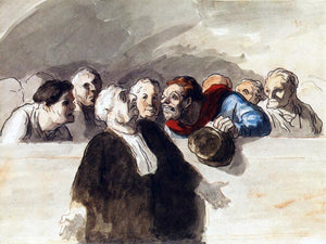  Honore Daumier The Defense Attorney - Art Print