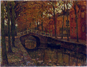  Henri Le Sidaner The Delft Canal - Art Print