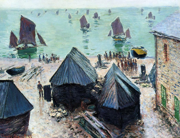  Claude Oscar Monet The Departure of the Boats, Etretat - Art Print