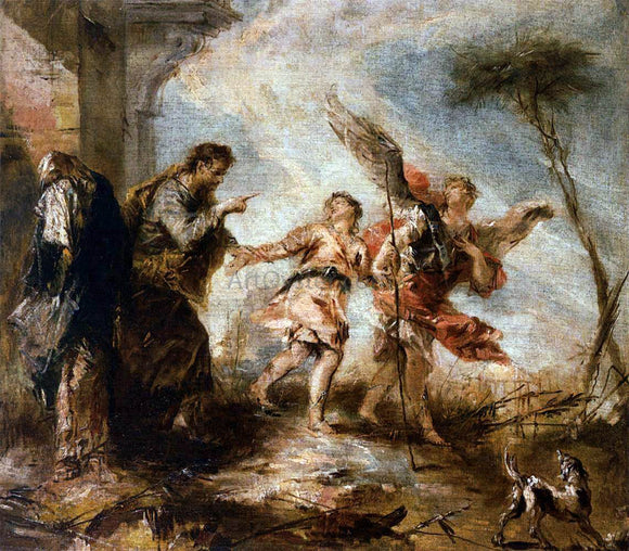  Giovanni Antonio Guardi The Departure of Tobias - Art Print