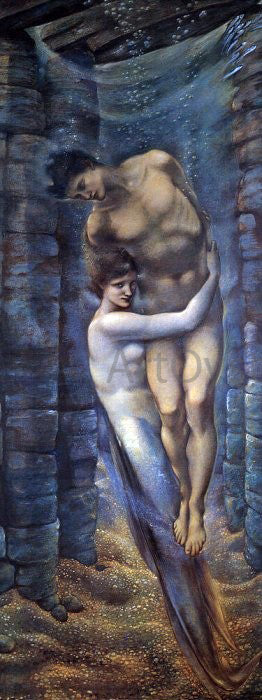 Sir Edward Burne-Jones The Depths of the Sea - Art Print