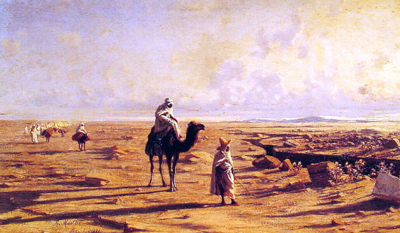  Reinhold Von Moeller The Desert Cavalcade - Art Print