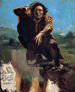  Gustave Courbet The Desperate Man (also known as The Man Made Mad by Fear) - Art Print