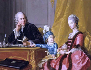  Louis Michel Van Loo The Devin Family - Art Print