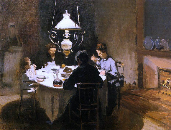  Claude Oscar Monet The Dinner - Art Print