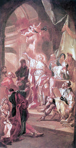  Johann Lucas Kracker The Dispute between St Catherine of Alexandria and the Philosophers - Art Print
