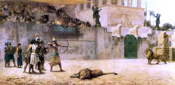  Frederick Arthur Bridgeman The Diversion of an Assyrian King - Art Print