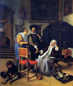  Jan Steen The Doctor's Visit - Art Print