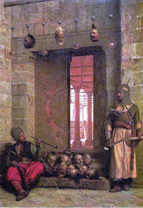  Jean-Leon Gerome The Door of the El-Hassanein Mosque in Cairo - Art Print