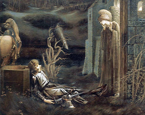  Sir Edward Burne-Jones The Dream of Launcelot at the Chapel of the San Graal - Art Print