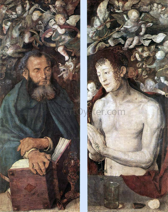  Albrecht Durer The Dresden Altarpiece (side wings) - Art Print