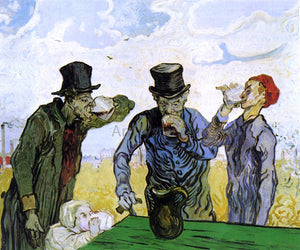  Vincent Van Gogh The Drinkers (after Daumier) - Art Print