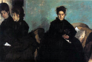  Edgar Degas The Duchess di Montajesi with Her Daughters, Elena and Camille - Art Print