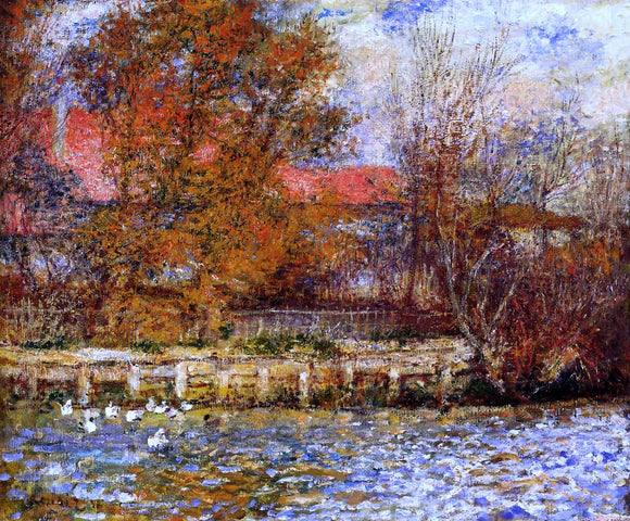  Pierre Auguste Renoir The Duck Pond - Art Print