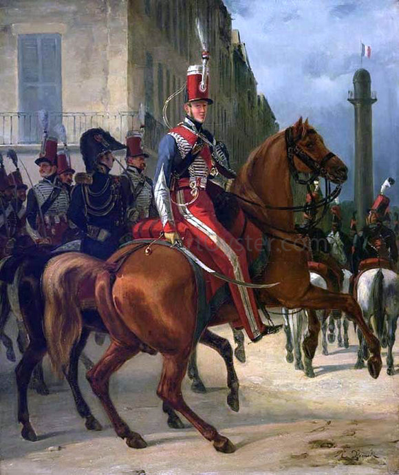  Horace Vernet The Duke of Chartres on Horseback - Art Print