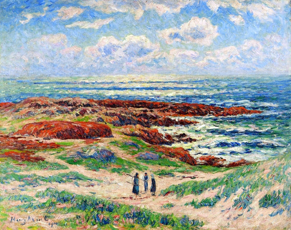  Henri Moret The Dunes of Tregune, Finistere - Art Print