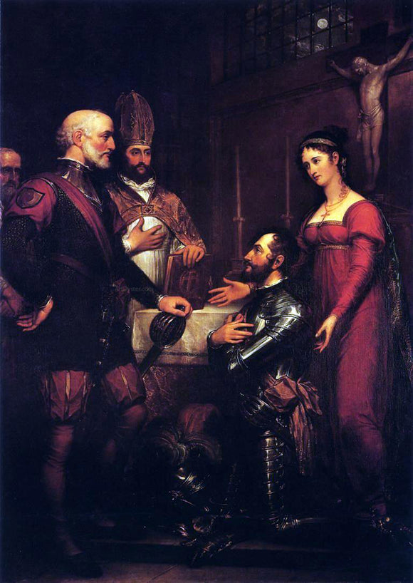  John Trumbull The Earl of Angus Coferring Knighthood on De Wilton - Art Print