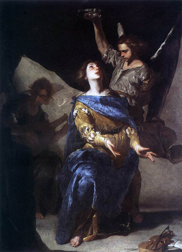  Bernardo Cavallino The Ecstasy of St Cecilia - Art Print