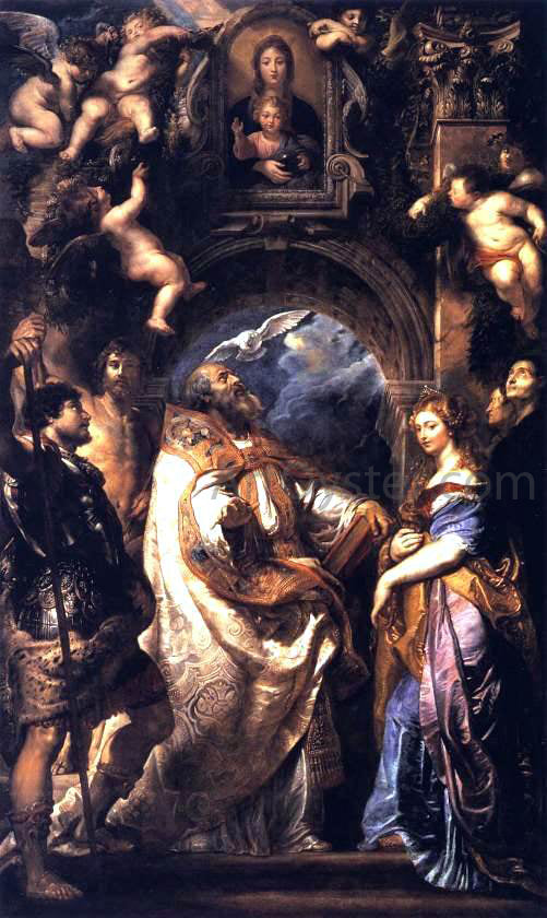  Peter Paul Rubens The Ecstasy of St Gregory the Great - Art Print