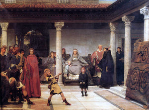  Sir Lawrence Alma-Tadema The Education of the Children of Clovis - Art Print