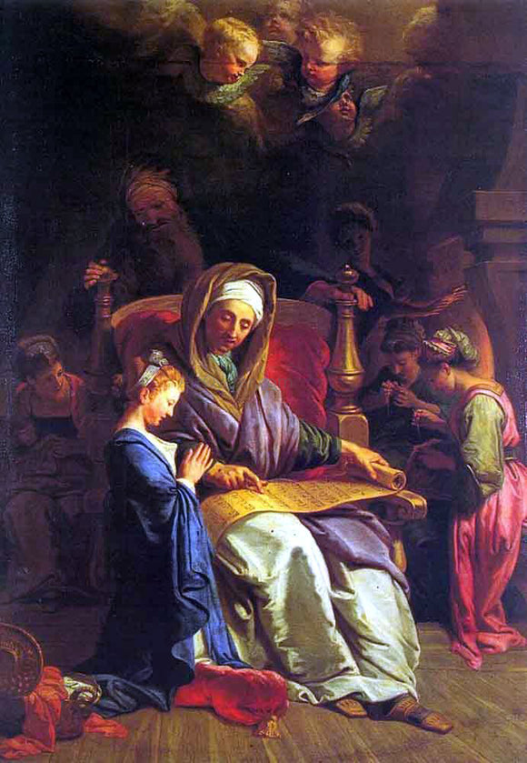  Jean-Baptiste Jouvenet The Education of the Virgin - Art Print