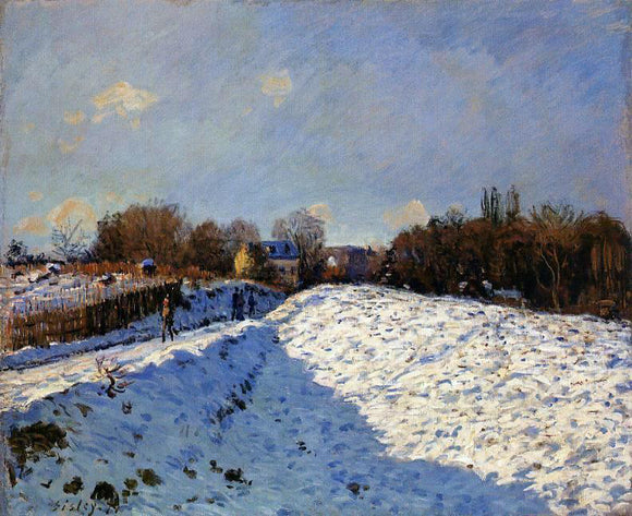  Alfred Sisley The Effect of Snow at Argenteuil - Art Print