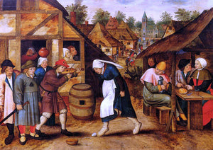  The Younger Pieter Bruegel The Egg Dance - Art Print