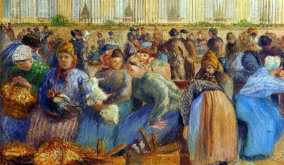  Camille Pissarro The Egg Market - Art Print