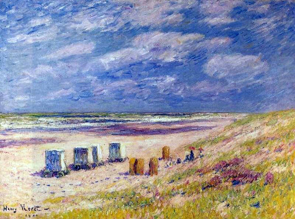  Henri Moret The Egmond Beach, Holland - Art Print