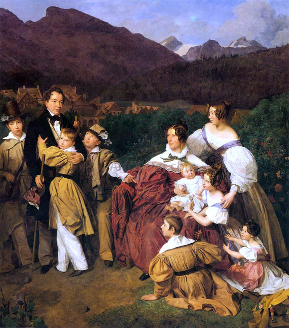  Ferdinand Georg Waldmuller The Eltz Family - Art Print