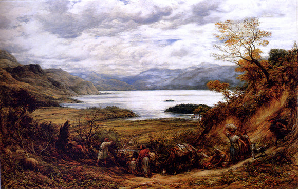  John Linnell The Emigrants, Derwent Water, Cumberland - Art Print
