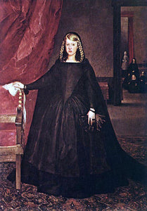  Juan Bautista Martinez Del Mazo The Empress Dona Margarita de Austria in Mourning Dress - Art Print