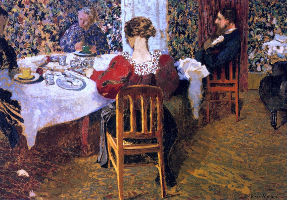  Edouard Vuillard The End of Breakfast at Madam Vuillard's - Art Print