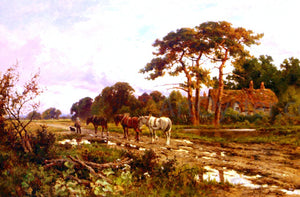  Henry Hillier Parker The End Of The Day - Art Print
