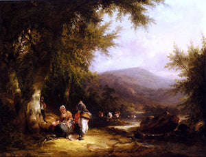  Senior William Shayer The End Of The Day - Art Print