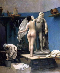  Jean-Leon Gerome The End of the Sitting - Art Print
