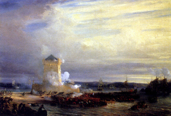  Theodore Gudin The English Landing At Calais - Art Print