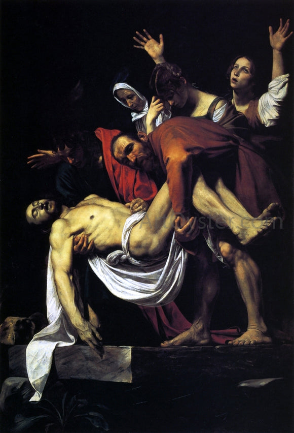  Caravaggio The Entombment of Christ - Art Print