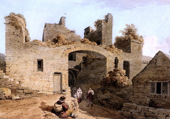  Joseph Powell The Entrance To Conway Castle, Caernarvonshire - Art Print