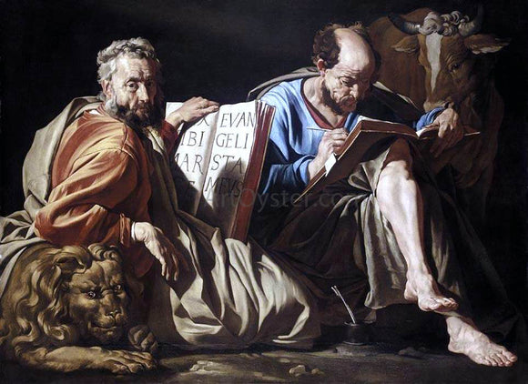  Matthias Stom The Evangelists St Mark and St Luke - Art Print