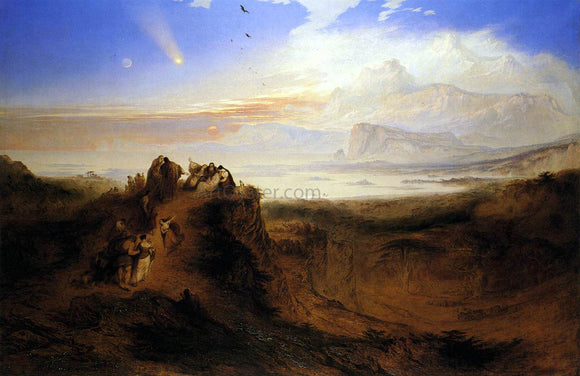  John Martin The Eve of the Deluge - Art Print