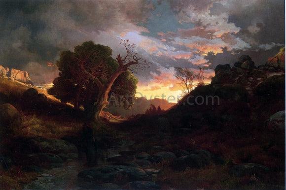  Thomas Moran The Evening Hunter - Art Print