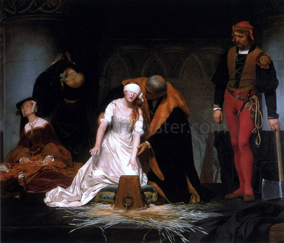  Paul Delaroche The Execution of Lady Jane Gray - Art Print