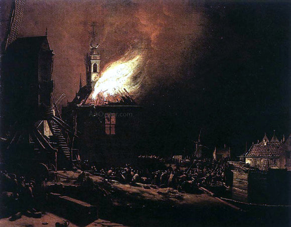  Egbert Van der Poel The Explosion of the Delft magazine - Art Print