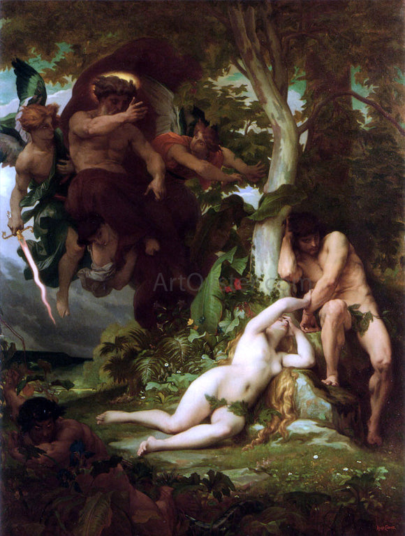  Alexandre Cabanel The Expulsion of Adam and Eve from the Garden of Paradise - Art Print