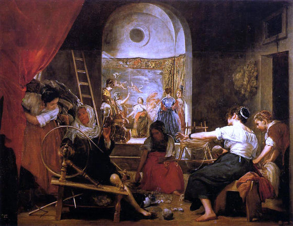  Diego Velazquez The Fable of Archne (also known as The Spinners) - Art Print